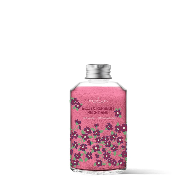 The Gift Label Relax Refresh Recharge Badepulver 200gr