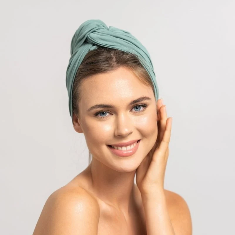 Bambus Haar Handtuch | Mint
