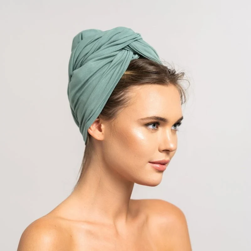Bambus Haar Handtuch | Mint
