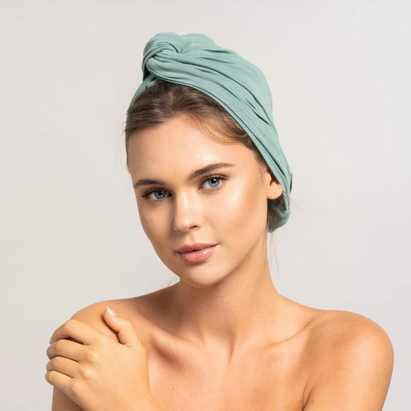 Bambus Haar Handtuch | Mint