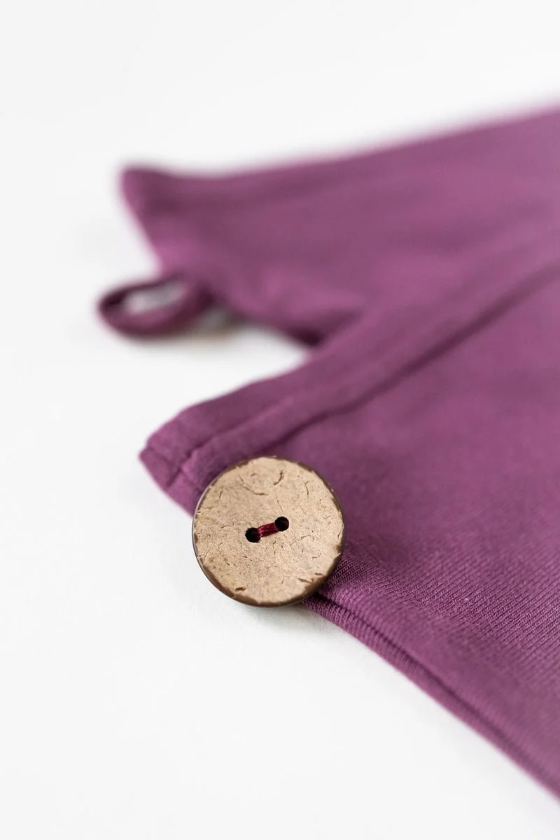 Bambus Turban Handtuch mit Knopf | Rot