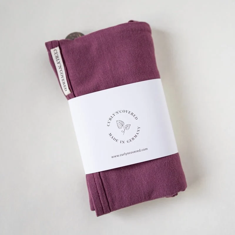 Bambus Turban Handtuch mit Knopf | Rot