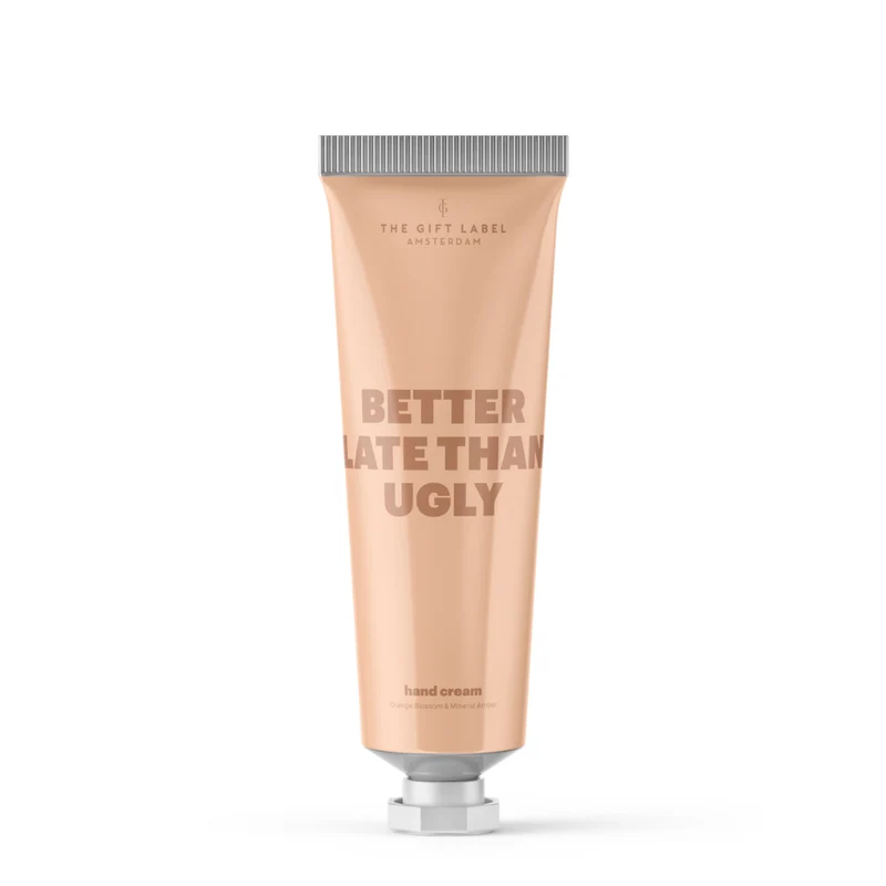 Das Geschenkelabel Besser spät als hässlich Handcreme Tube 50ml