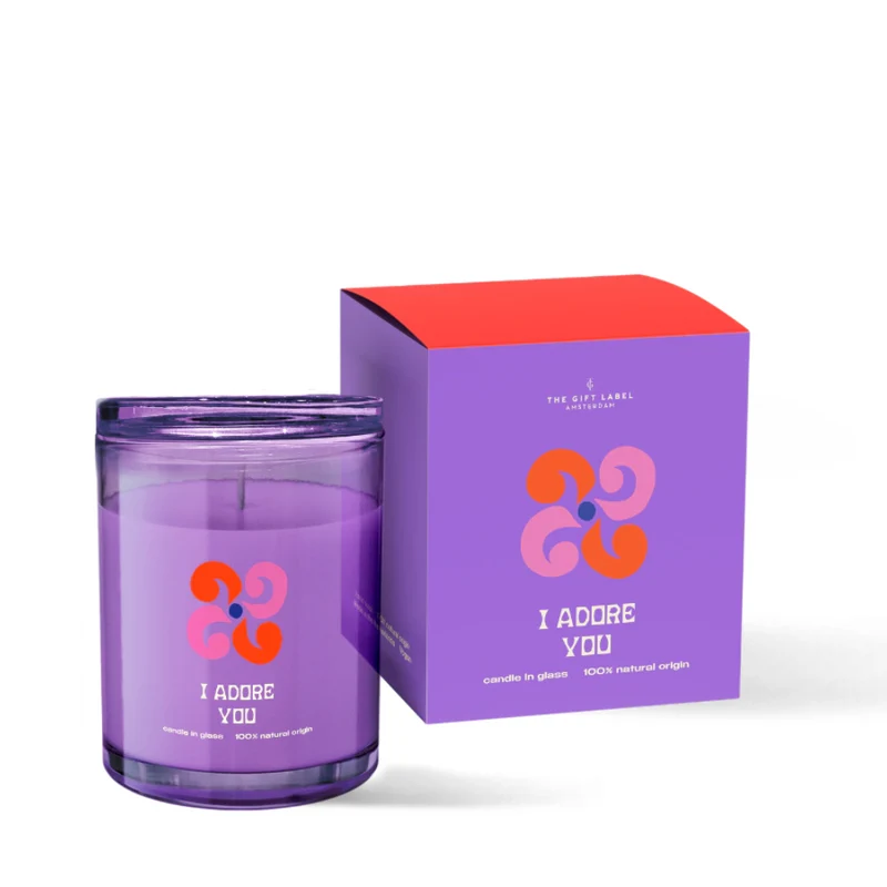 Die Geschenkmarke I Adore You Kerze 200gr