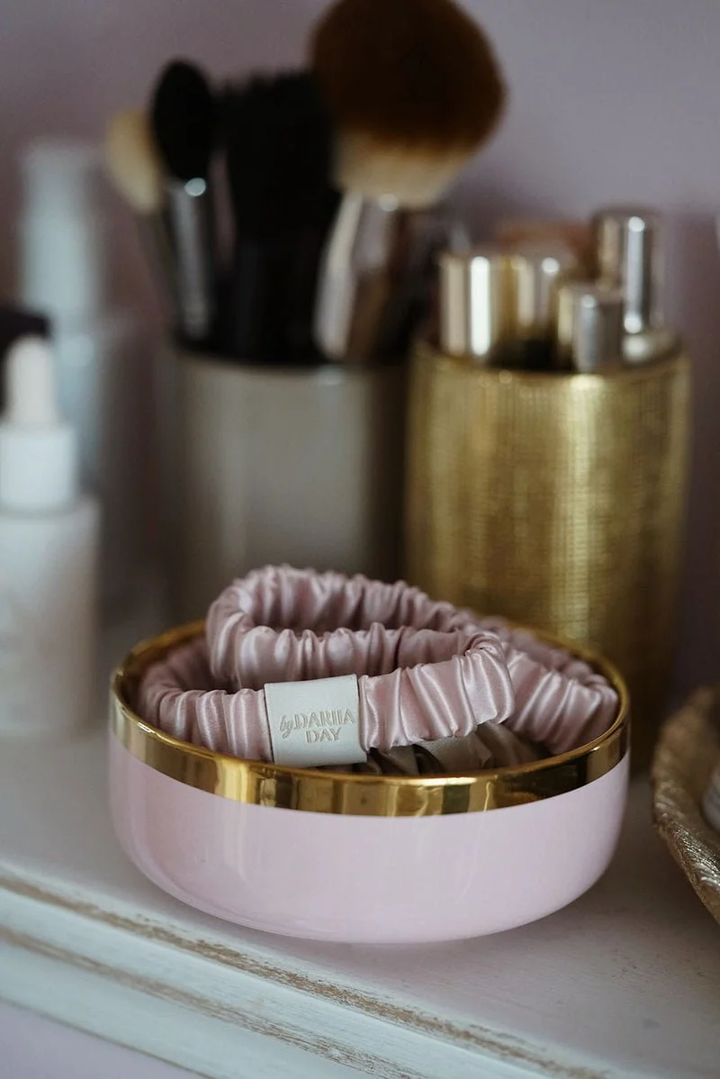 Silk Headband Blush Pink