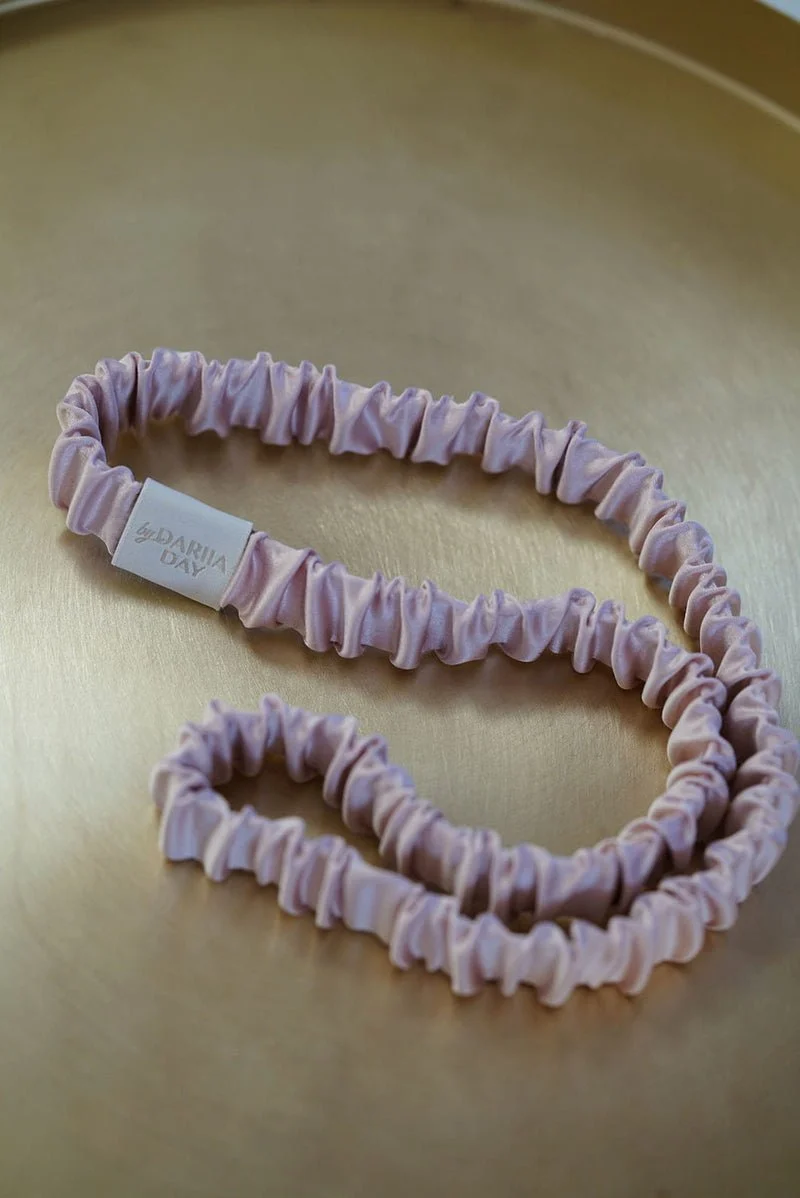 Silk Headband Blush Pink