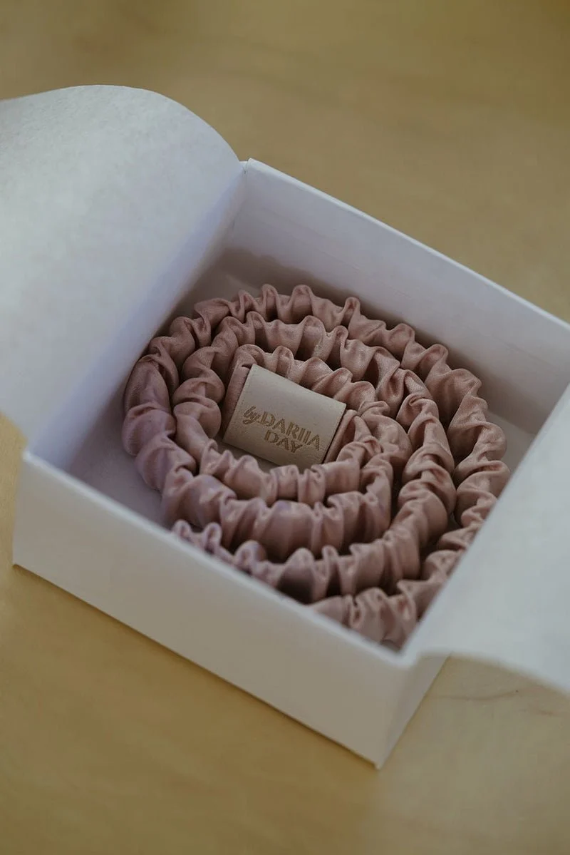 Silk Headband Blush Pink