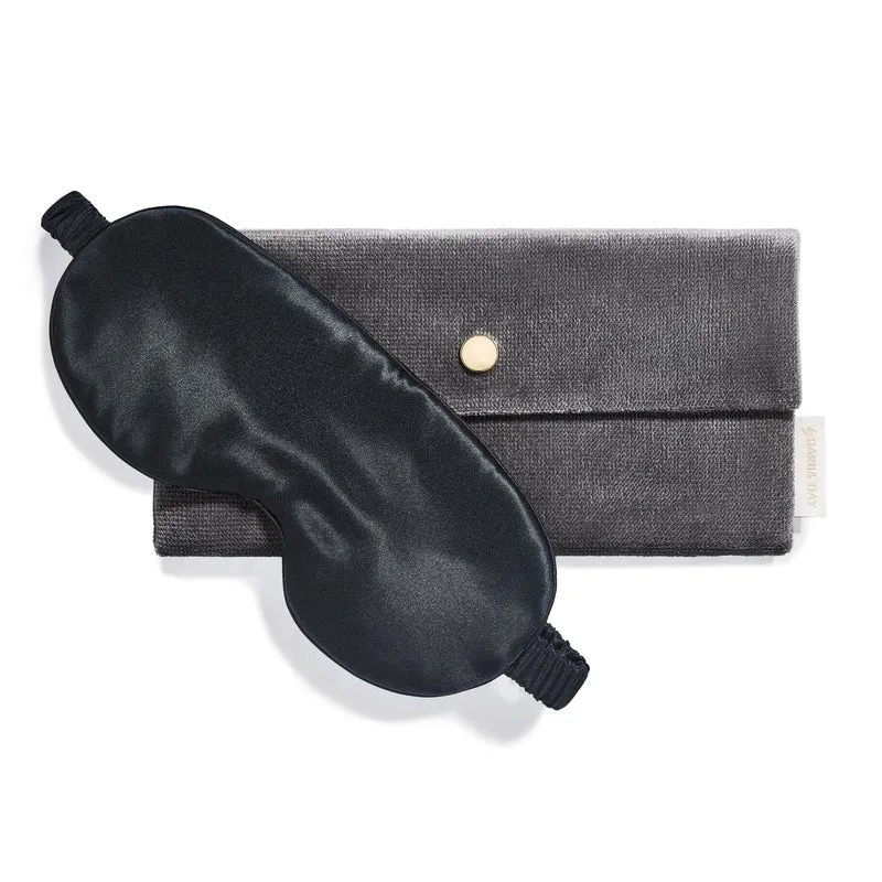 Silk Eye Mask Midnight Black