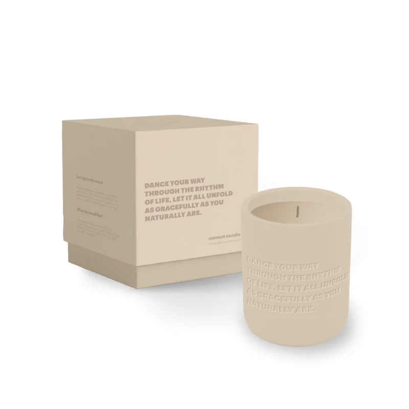 Das Geschenketikett Dance Your Way Zementierte Kerze 310gr