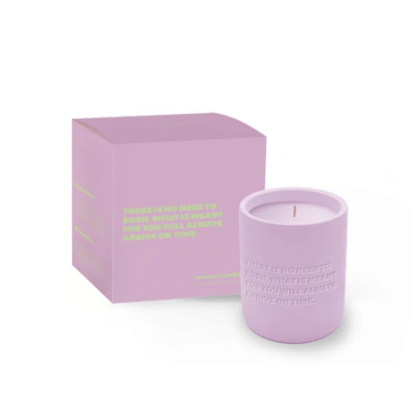 Das Geschenk-Label Kein Grund zur Eile Zementierte Kerze 170gr