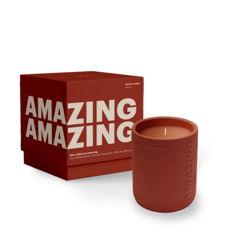 The Gift Label Amazing Zementierte Kerze 360gr