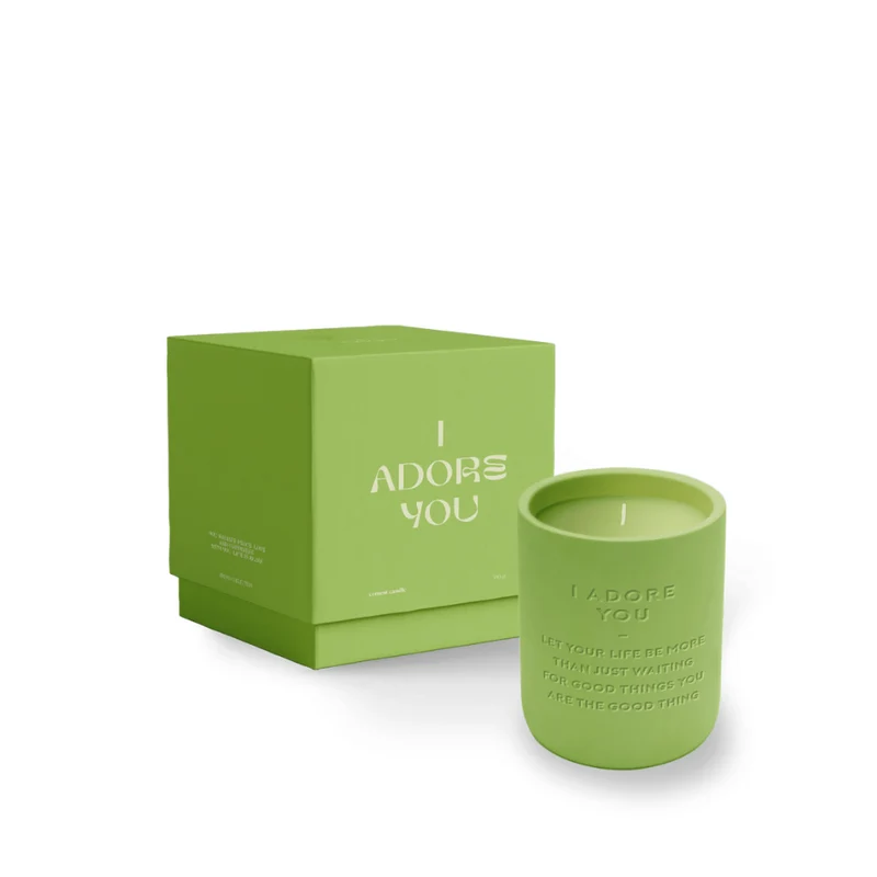 The Gift Label I Adore You Zementierte Kerze 360gr