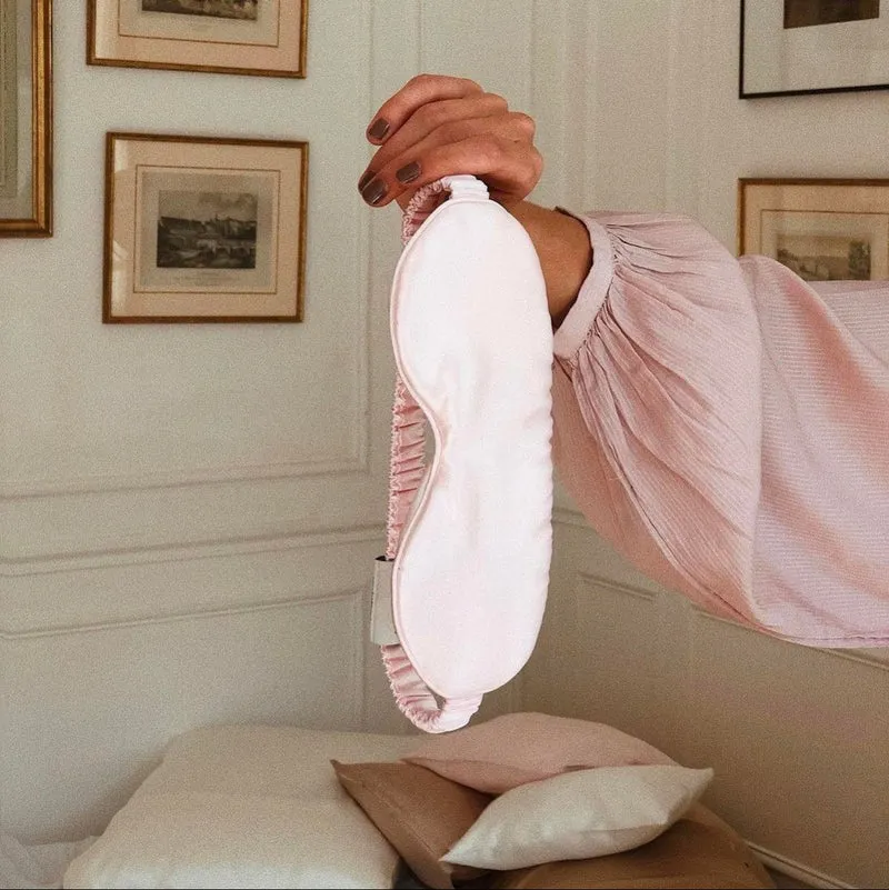 Silk Eye Mask Blush Pink