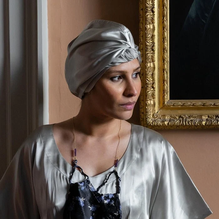 Pure Mulberry Silk Hair Turban Rose