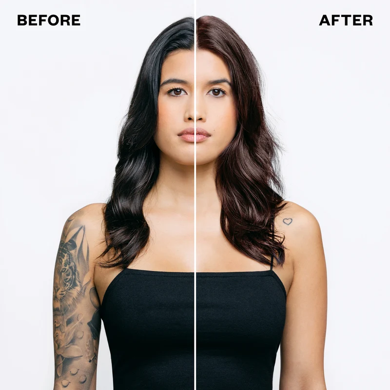 Permanent Color Kit Warm Up- Golden Mahogany Brown