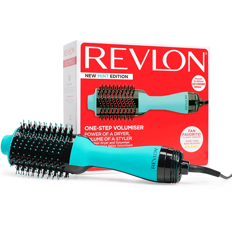 One Step Hair Dryer And Volumiser Hot Brush In Mint