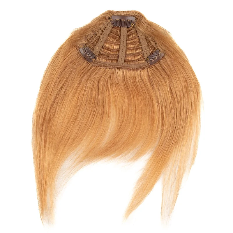 Human Hair Clip in Fringe - #10 Light Caramel