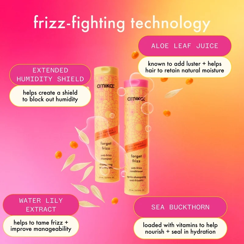 amika forget frizz anti-frizz shampoo