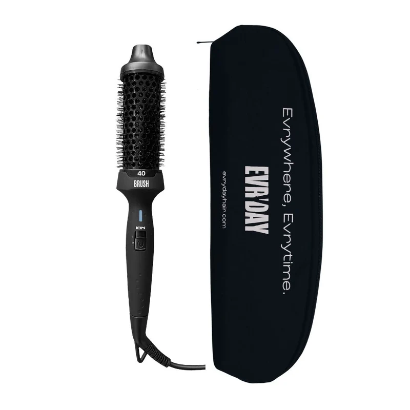 Evryday BRUSH 40 mm - Wärmebürste inkl. Reisetasche + hitzebeständiger Handschuh