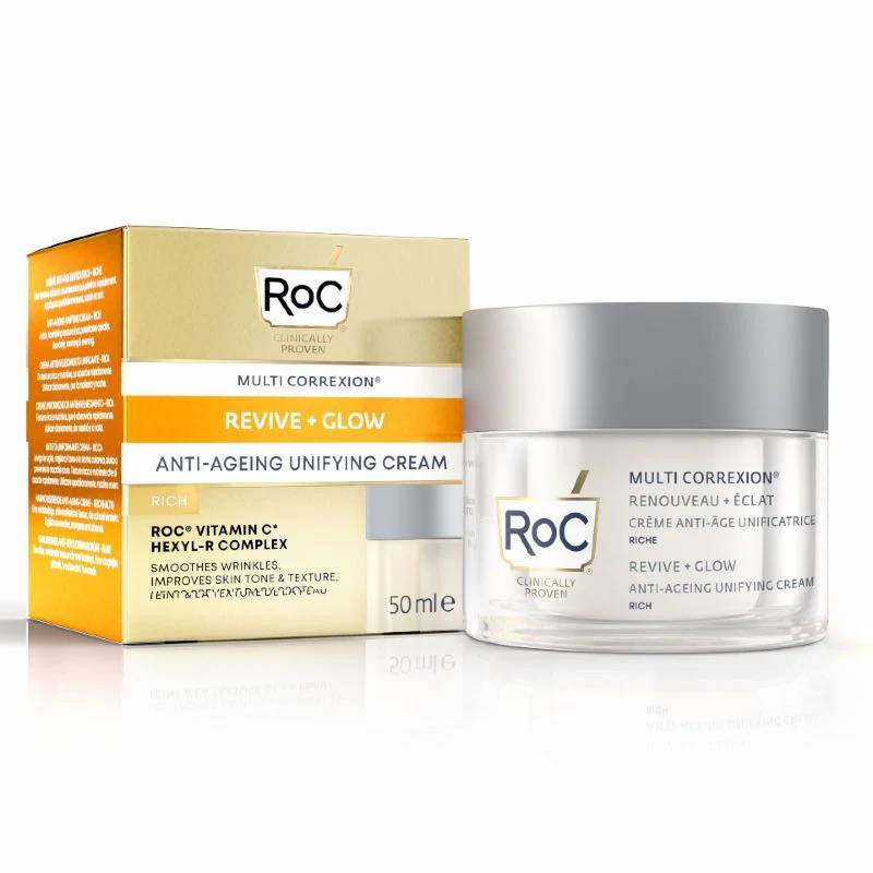 RoC Multi Correxion Revive + Glow Anti-Ageing Unifying Cream 50ml