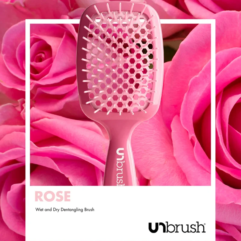 UNbrush Entwirrende Haarbürste Pastell - Rose