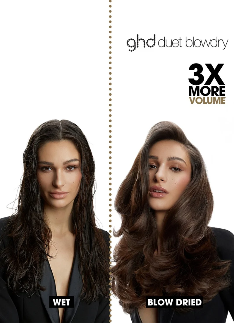 GHD 2-in-1 Föhnbürste Duett Föhn weiß