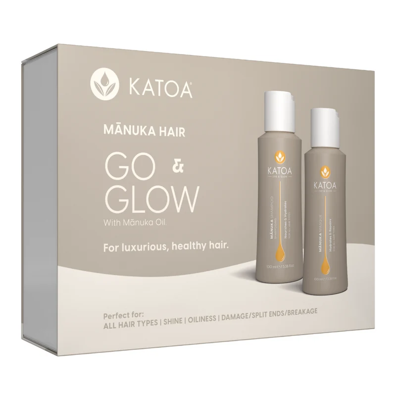 Katoa Mānuka Go & Glow Haar-Reiseset