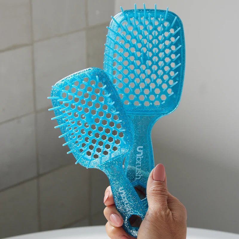 UNbrush Entwirrende Haarbürste Glitter - Sapphire