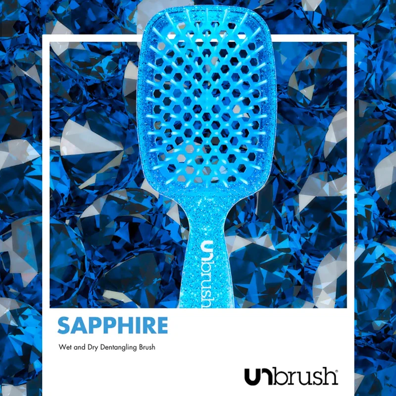 UNbrush Entwirrende Haarbürste Glitter - Sapphire