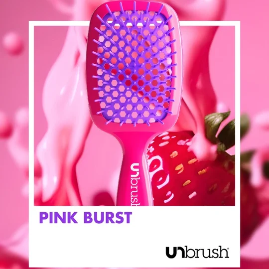 UNbrush Entwirrende Haarbürste Neon - Pink Burst