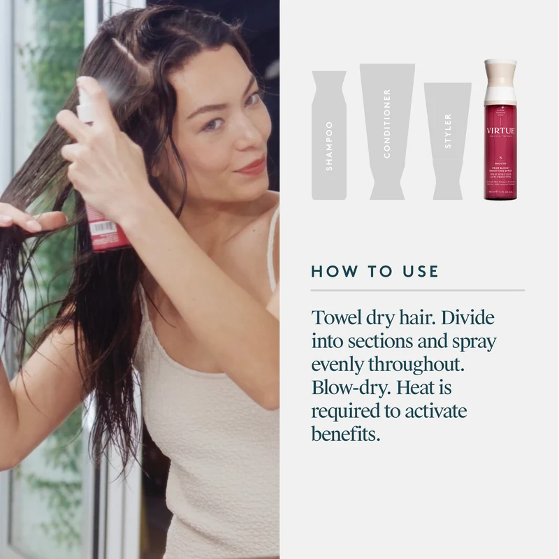 Virtue Frizz Block Smoothing Spray