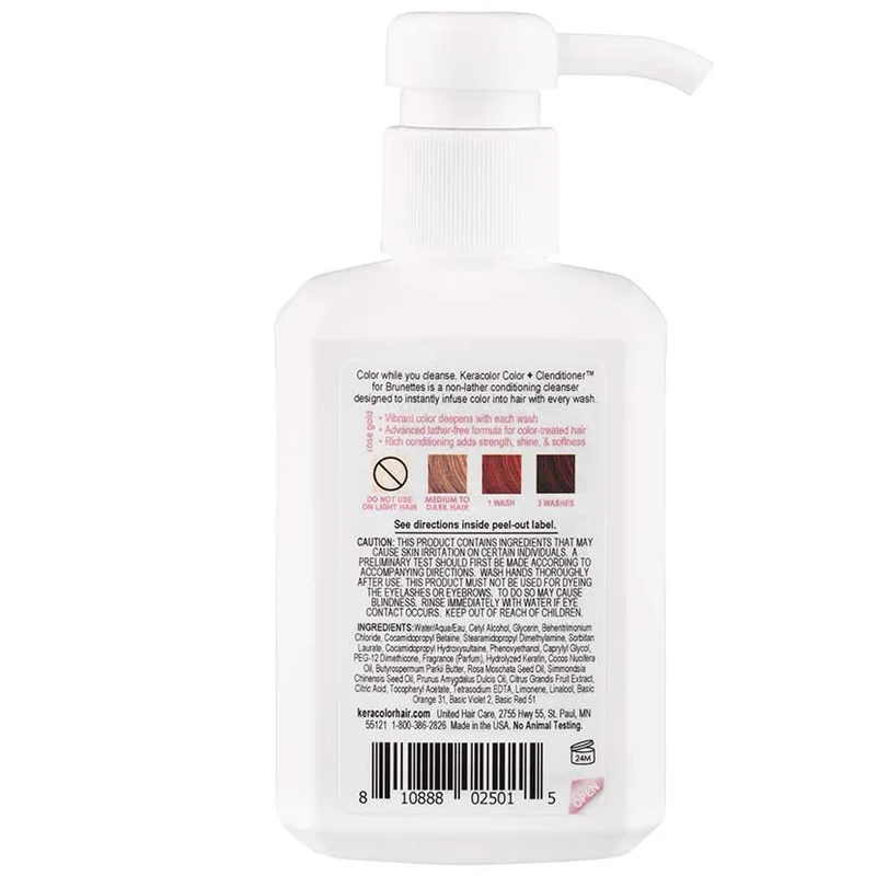 Keracolor Colour + Clenditioner for Brunettes Rose Gold 355ml