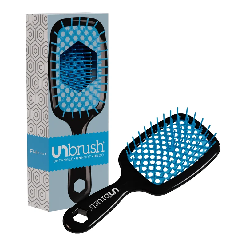 UNbrush Entwirrende Haarbürste - Ozeanblau