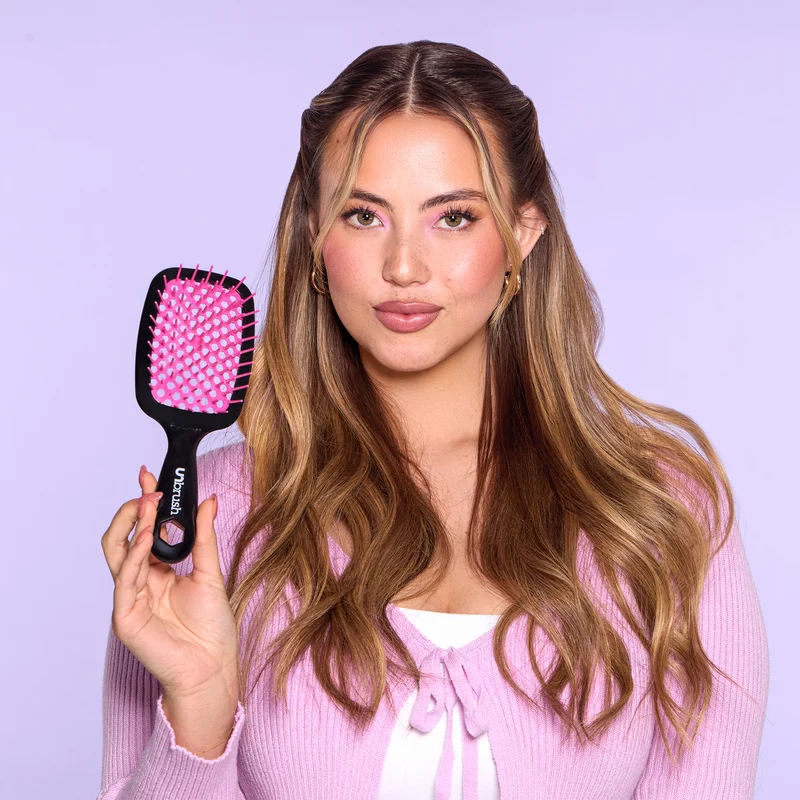 UNbrush Entwirrende Haarbürste - Kirschblüte Pink