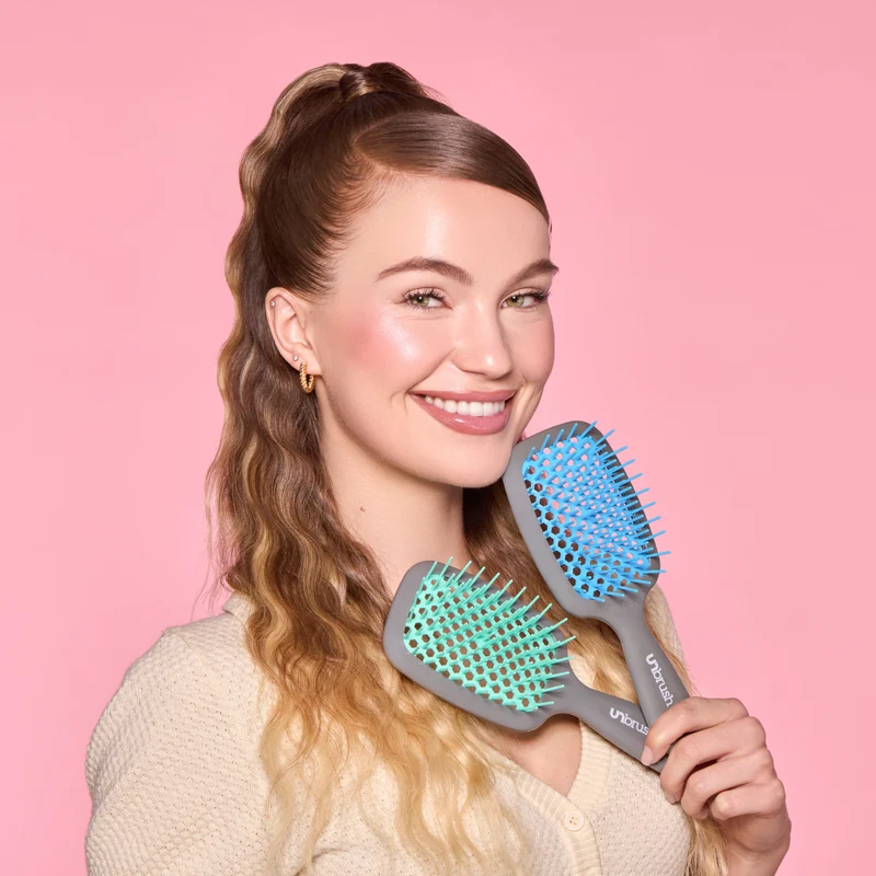 UNbrush Entwirrende Haarbürste - Himmelblau