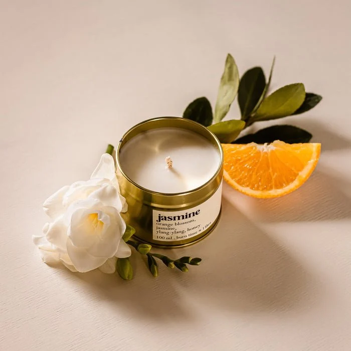 Jasmine Botanische Duftkerze 100 ml