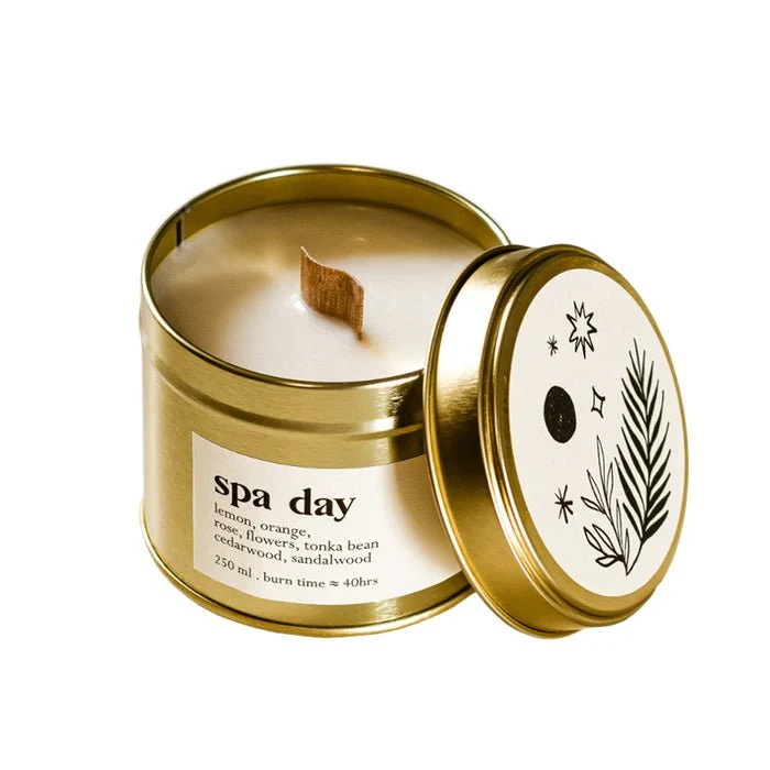 Spa Day Botanische Duftkerze Mit Holzdocht 250 ml