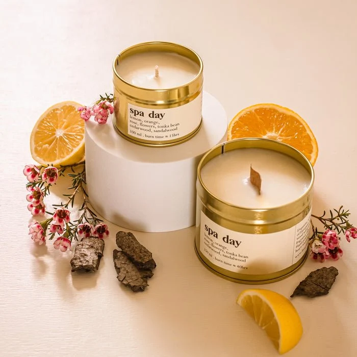 Spa Day Botanische Duftkerze Mit Holzdocht 250 ml