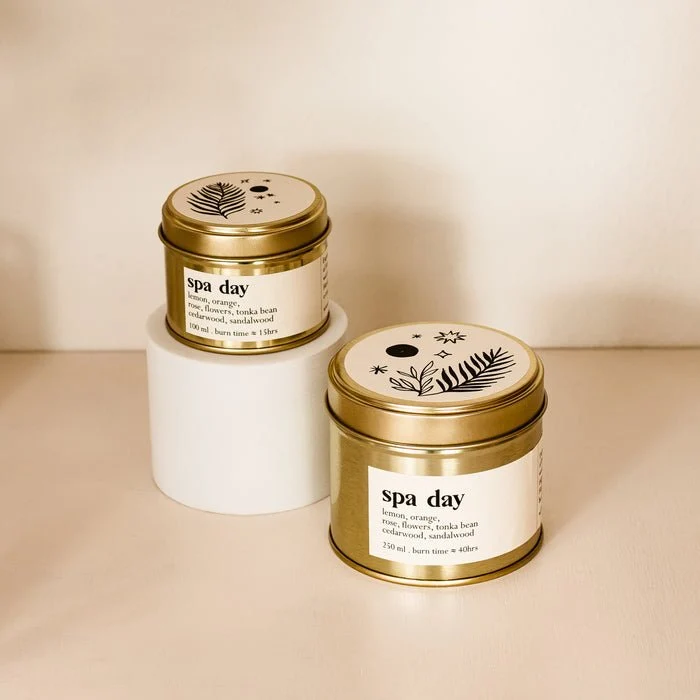 Spa Day Botanische Duftkerze Mit Holzdocht 250 ml