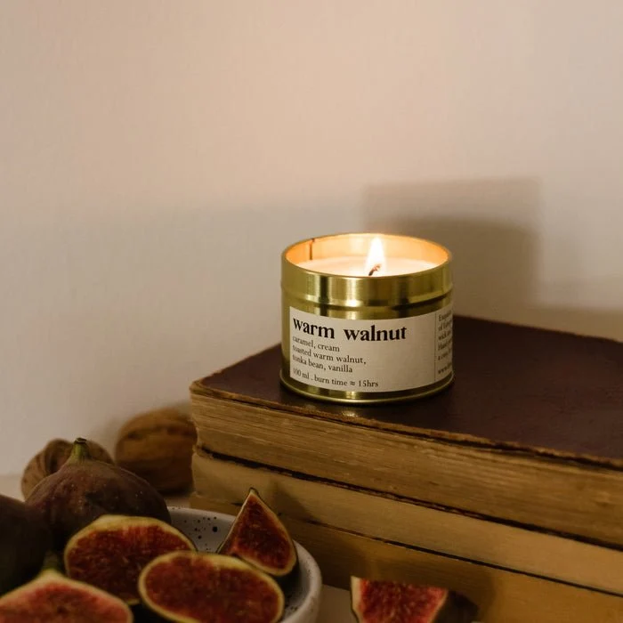 Warm Walnut Botanische Duftkerze 100 ml