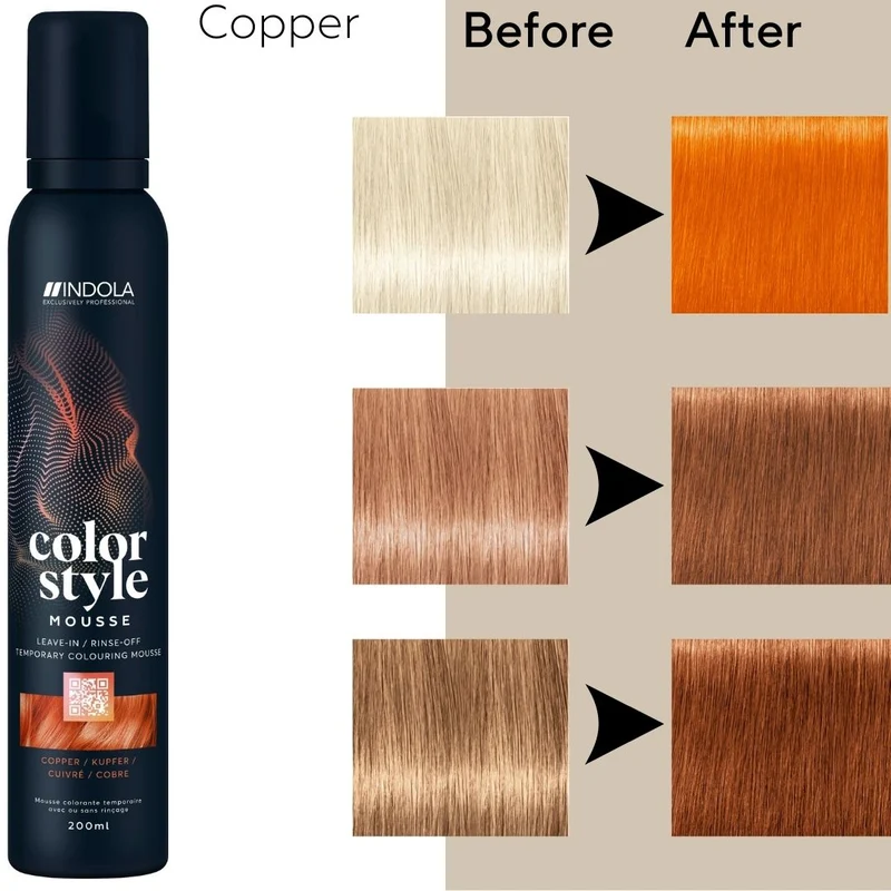 Indola Farbe Stil Mousse