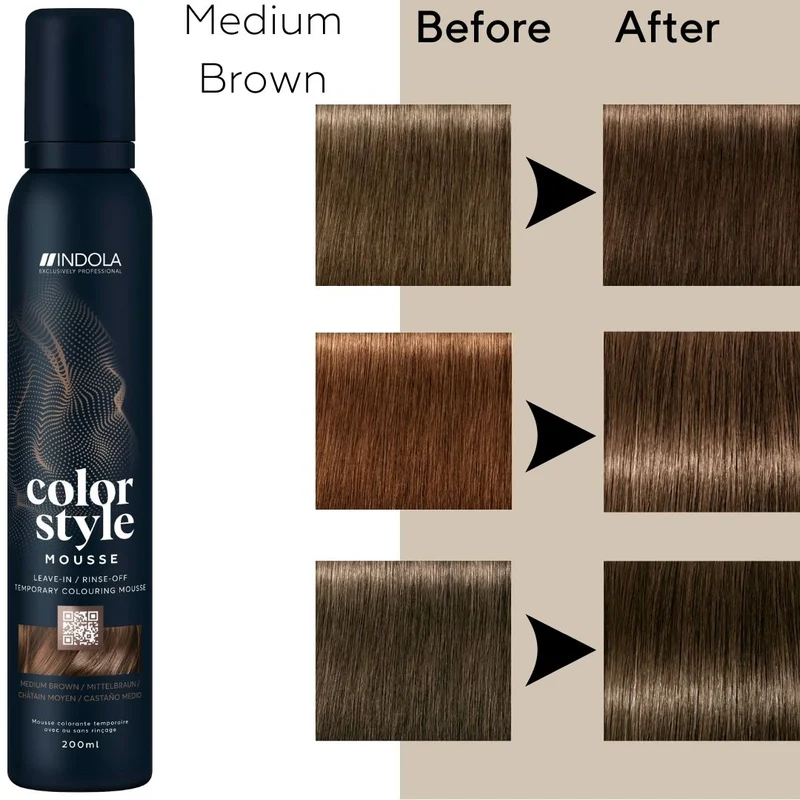 Indola Farbe Stil Mousse