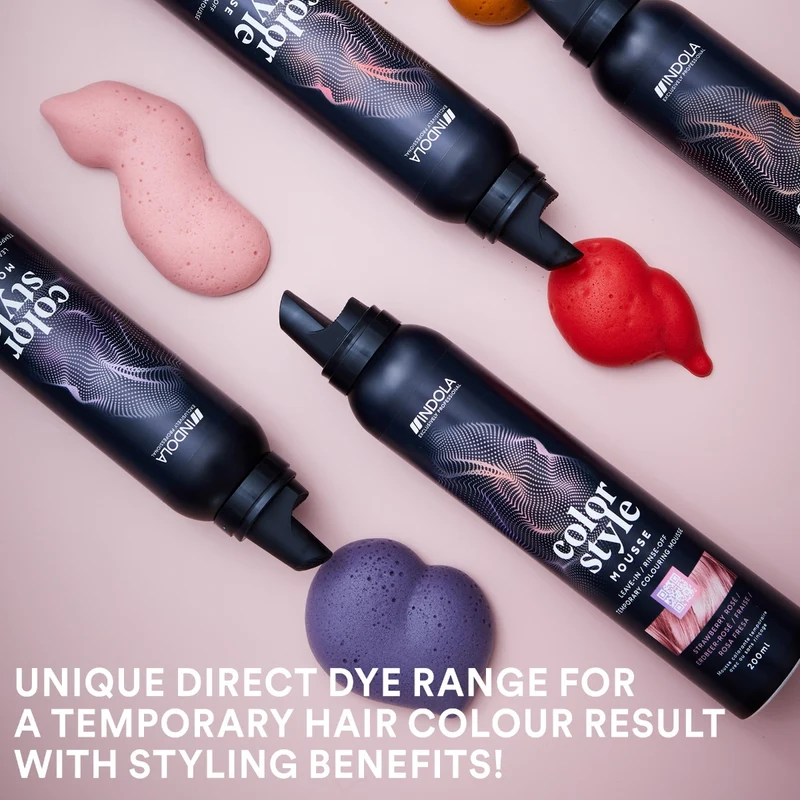 Indola Farbe Stil Mousse