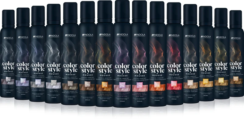 Indola Farbe Stil Mousse