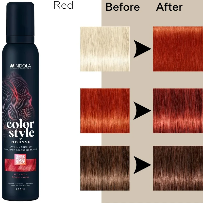 Indola Farbe Stil Mousse