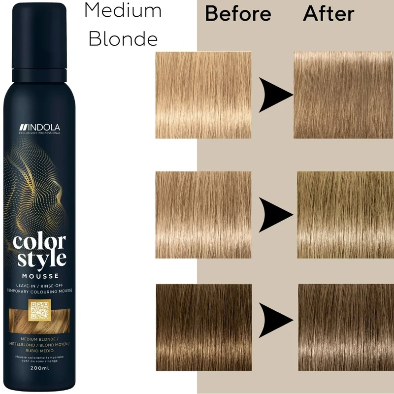 Indola Farbe Stil Mousse