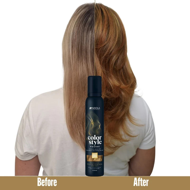 Indola Farbe Stil Mousse