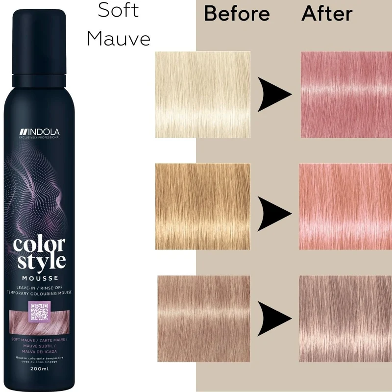 Indola Farbe Stil Mousse