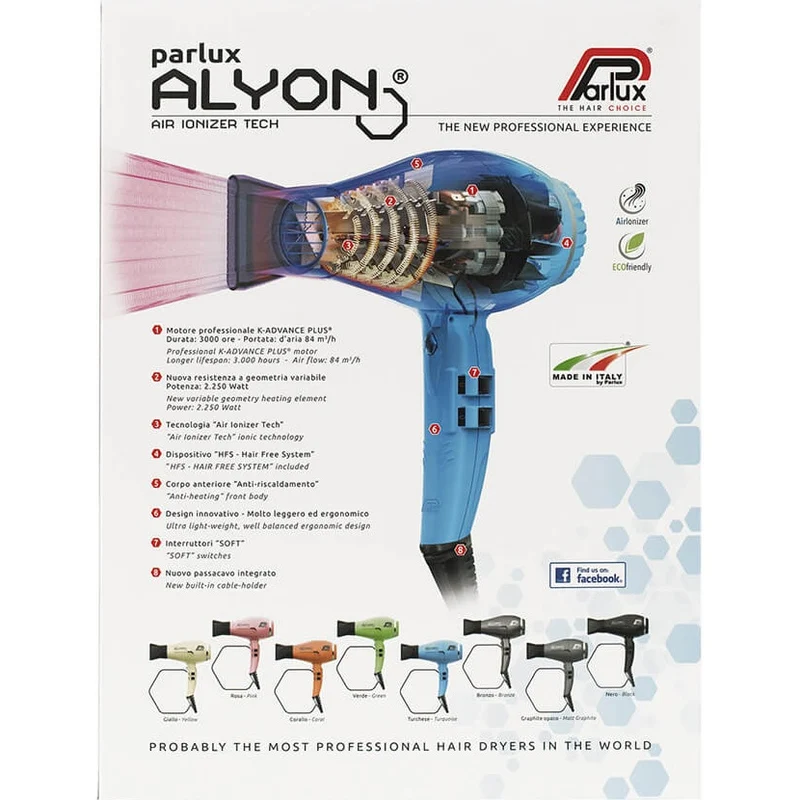 Alyon Air Ionizer Ceramic & Ionic 2250W Hair Dryer - Bronze