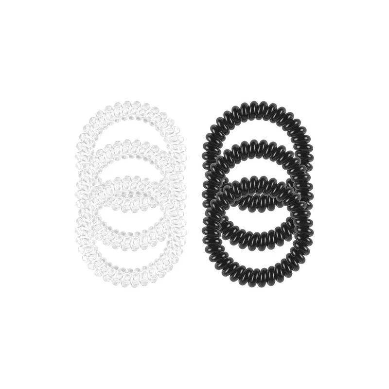Slim Hair Spiral Hair Ties Day And Night 6pc